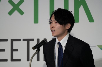 満井航平氏の登壇の様子