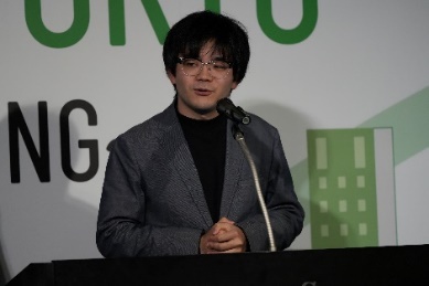 栗本拓幸氏の登壇の様子