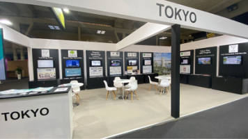 写真:ジャパンパビリオン内に設置した東京都ブース