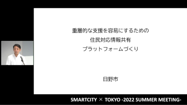 画面イメージ:「重層的な支援を容易にするための住民対応情報共有プラットフォームづくり」のクロスピッチ