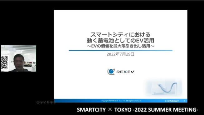 画面イメージ:「スマートシティにおける動く蓄電池としてのEV活用〜EVの価値を最大限引き出し活用〜」のクロスピッチ
